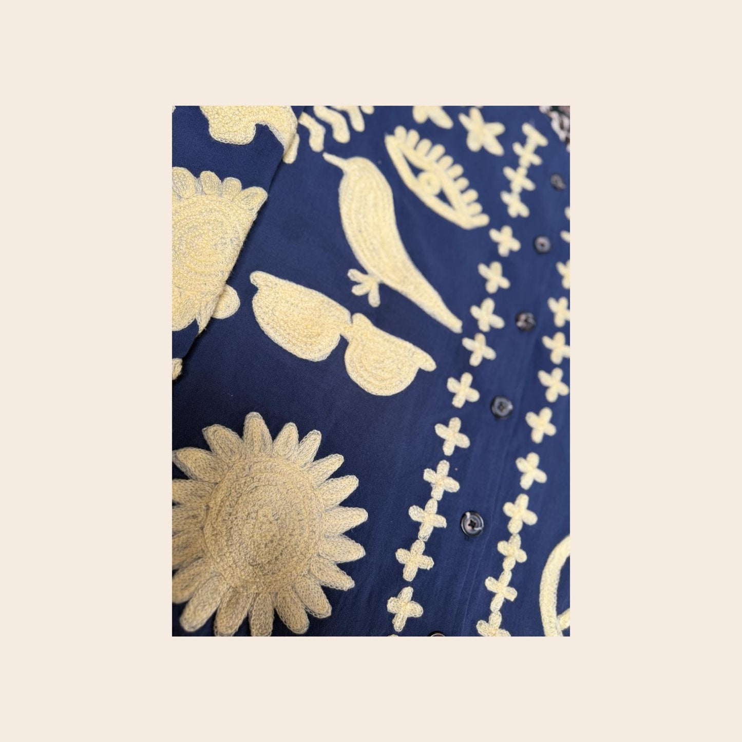 TOUT - Dream Jacket cotton blue- butteryellow