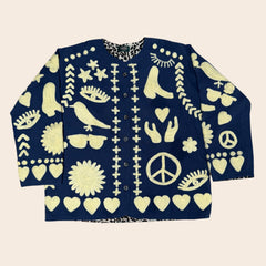TOUT - Dream Jacket cotton blue- butteryellow