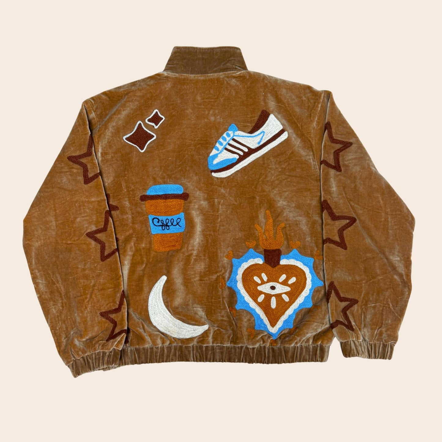 TOUT - Lola Bomber Velvet Brown UNISEX