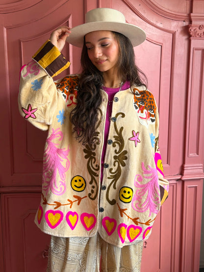 TOUT - Leopard Jacket Pink Heart