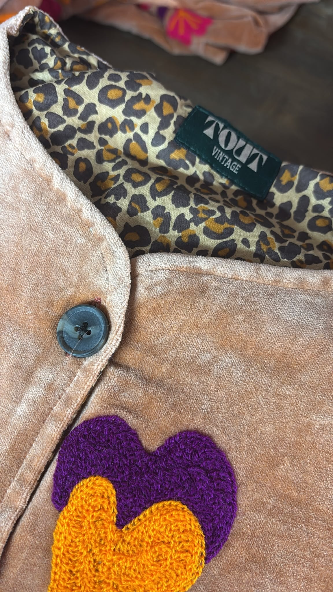 TOUT - Orange Pink heart Jacket