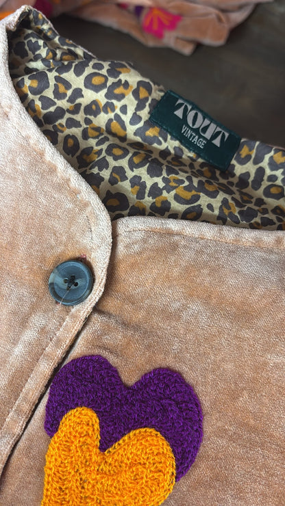 TOUT - Orange Pink heart Jacket