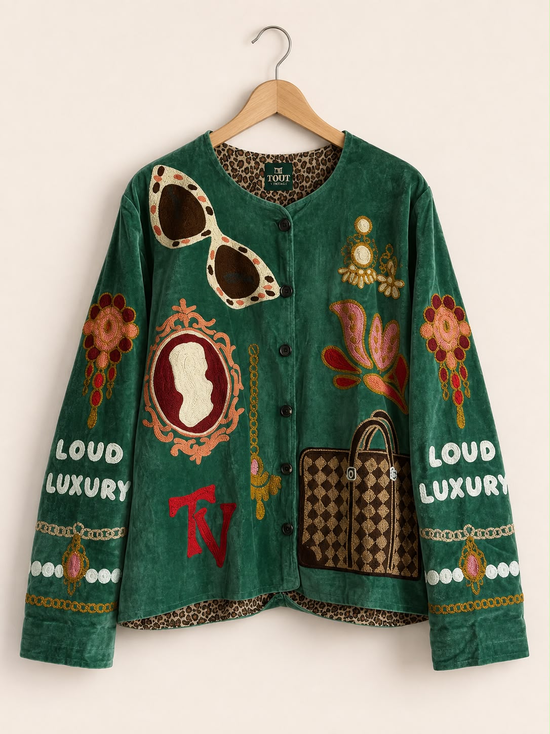 TOUT - Loud luxury Jacket Velvet Green