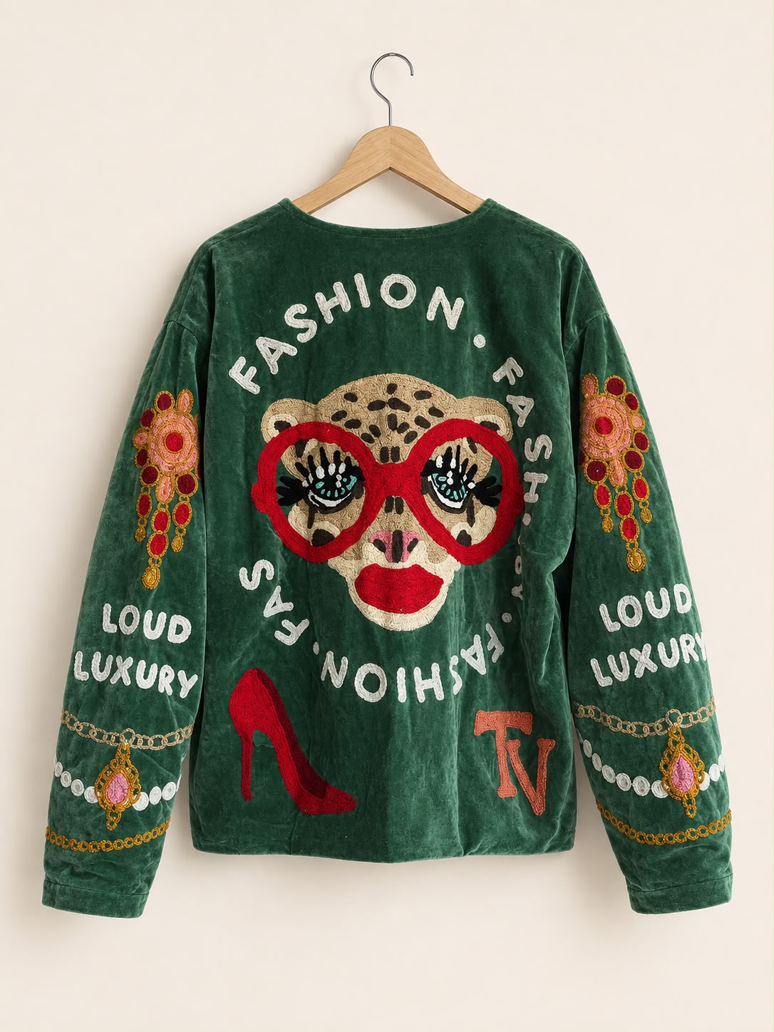 TOUT - Loud luxury Jacket Velvet Green