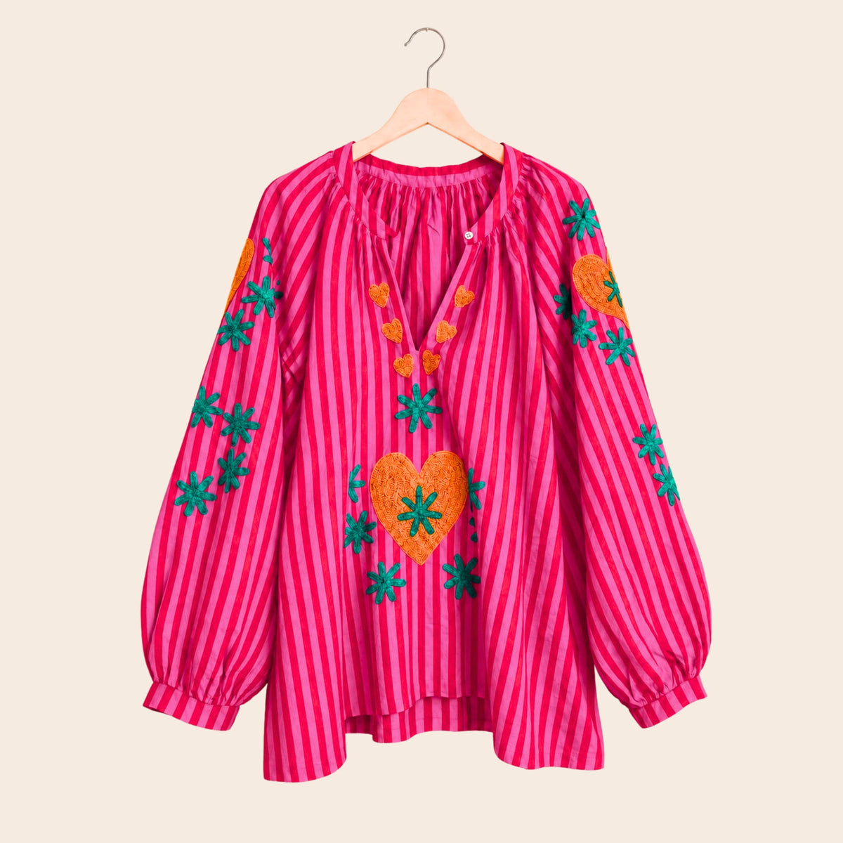 TOUT - Blouse Heart Stripes Isis
