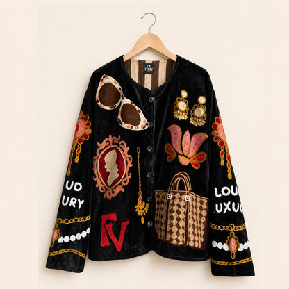 TOUT - Loud luxury Jacket Velvet Black