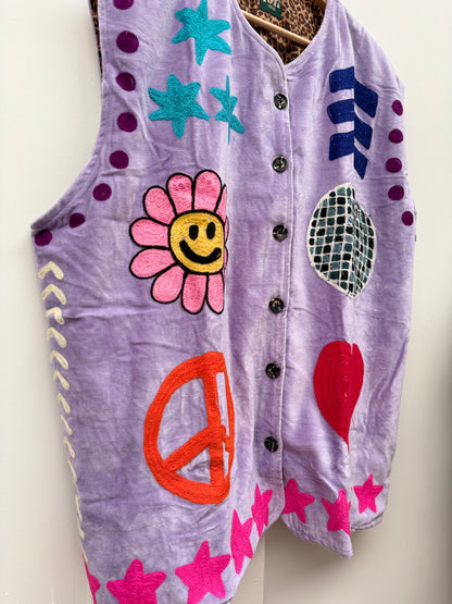 TOUT - Disco Vest Velvet Paars