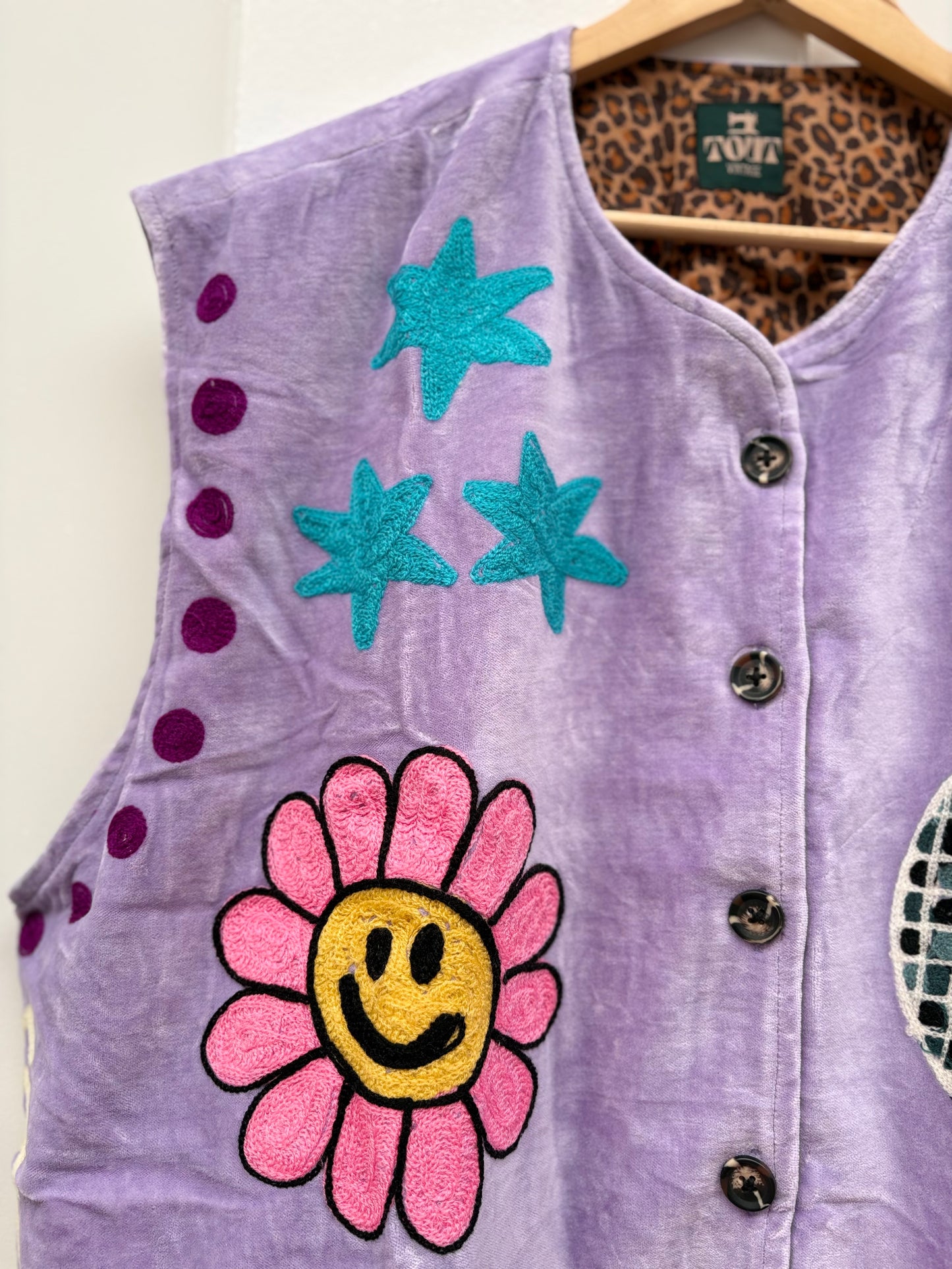 TOUT - Disco Vest Velvet Paars