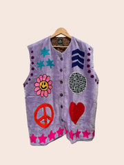 TOUT - Disco Vest Velvet Paars