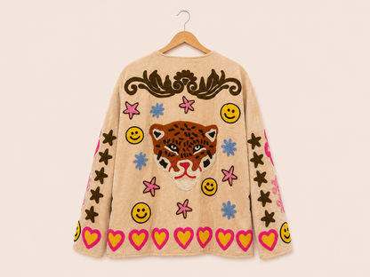 TOUT - Leopard Jacket Pink Heart