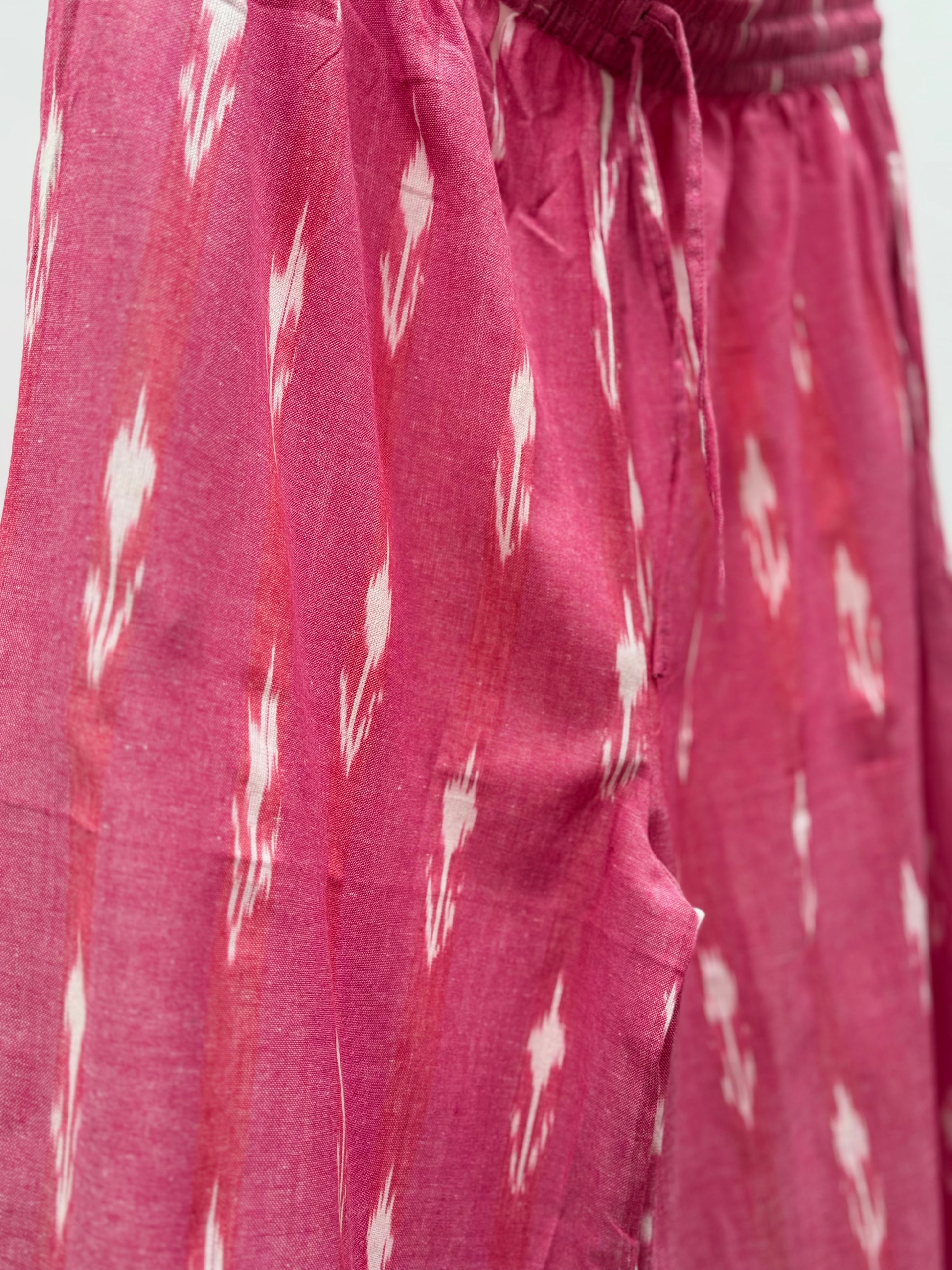Pink Ikat  Pants detail