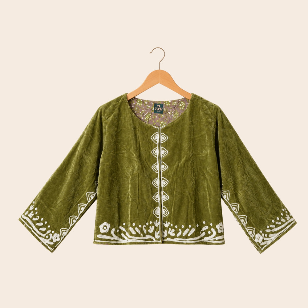 TOUT - Yasmine Jacket Velvet Green