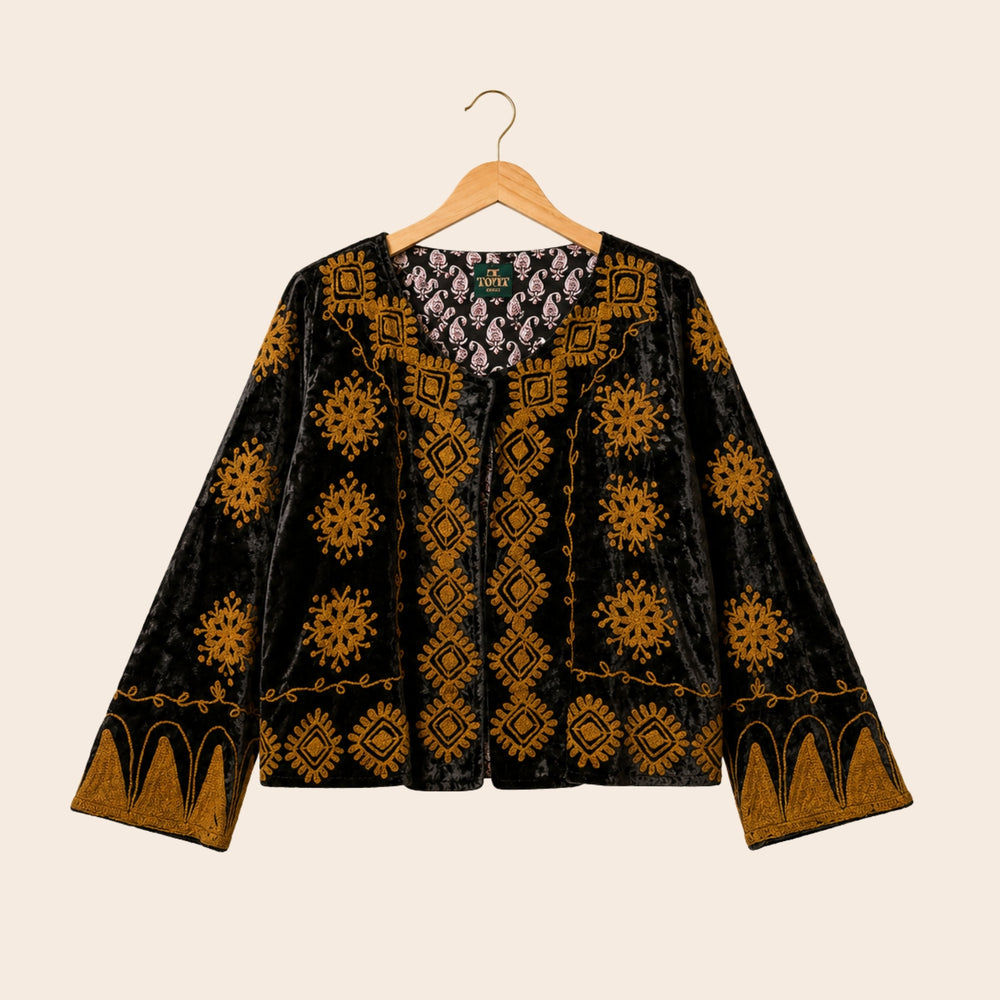 TOUT - Yasmine Silk Velvet Black