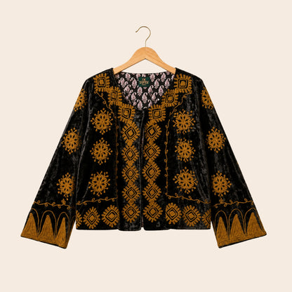TOUT - Yasmine Silk Velvet Black