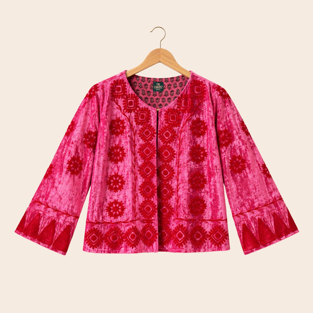 TOUT - Yasmine Silk Velvet Pink