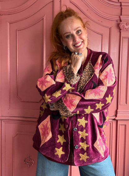 TOUT - Stars Jacket Plum