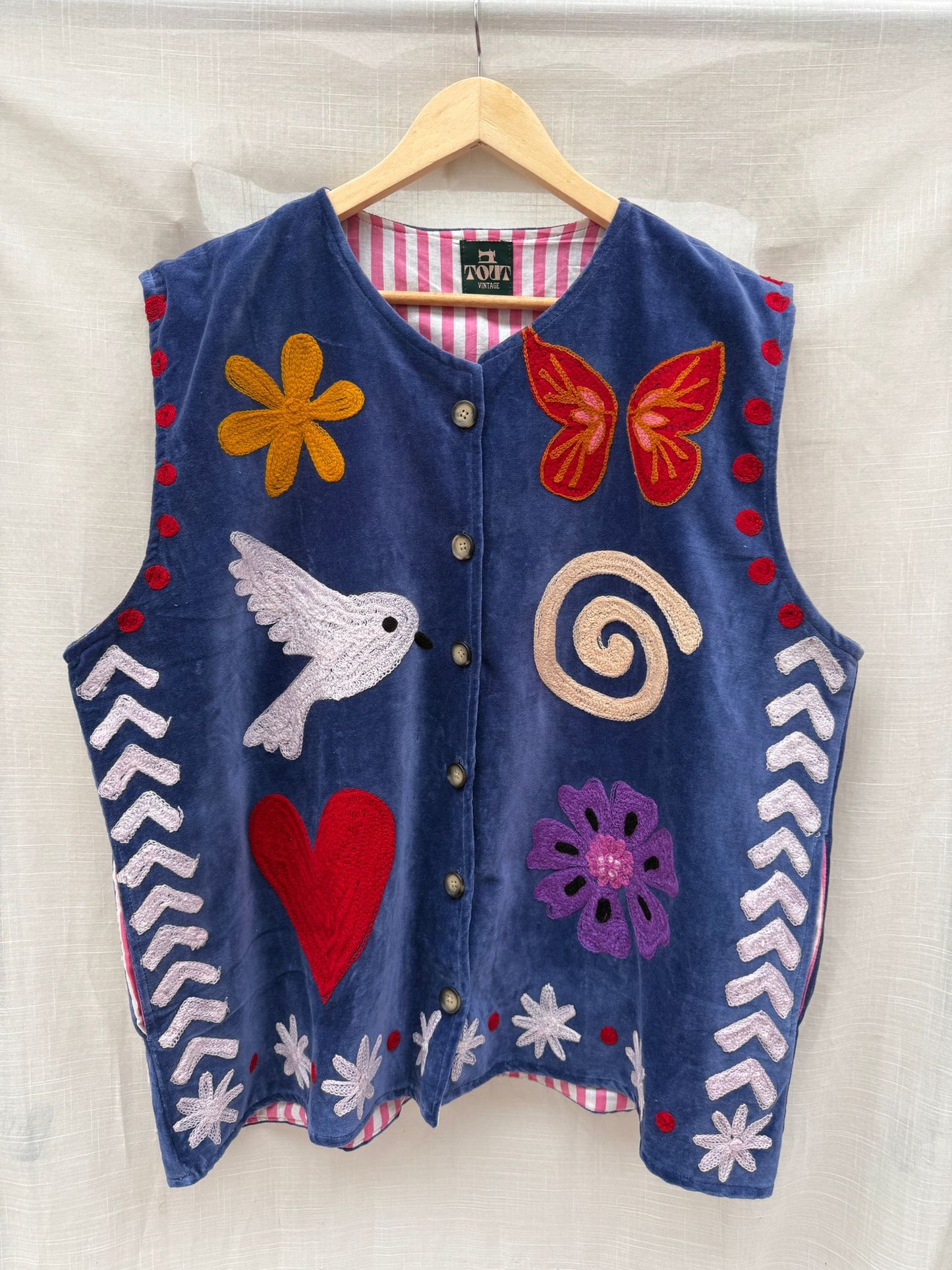 TOUT - Tamar Vest Velvet Blue