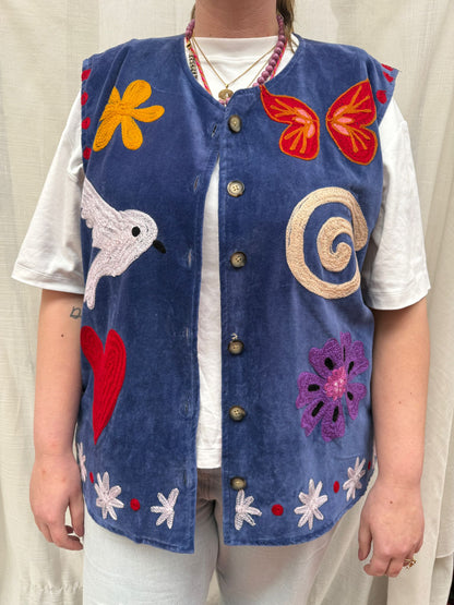 TOUT - Tamar Vest Velvet Blue