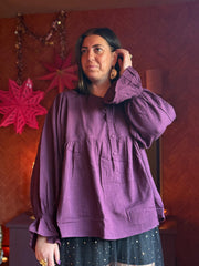 Cotton Blouse paars