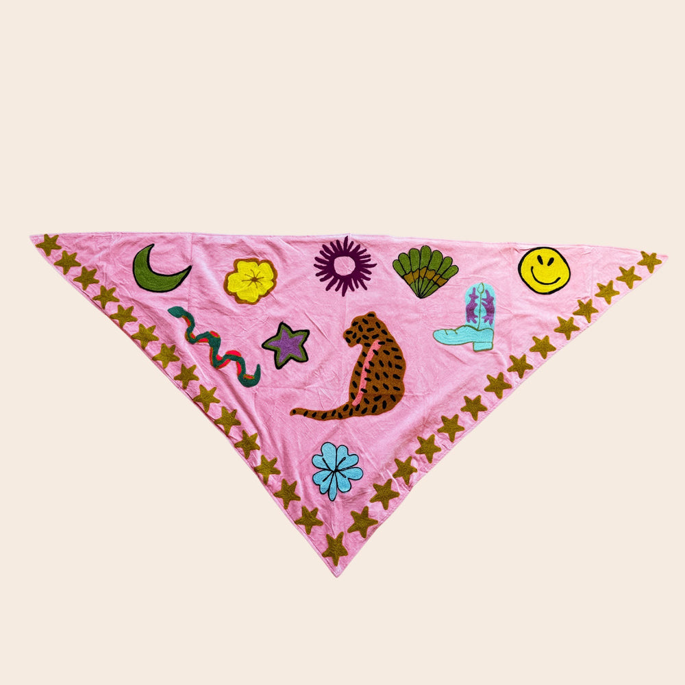 TOUT - Jojo Velvet sjaal Pink