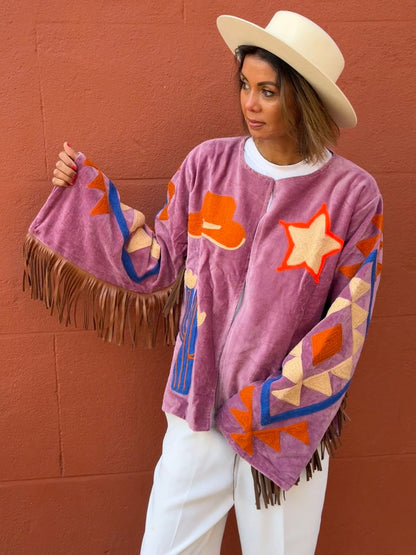TOUT - Cowboy Jacket Velvet Fringe