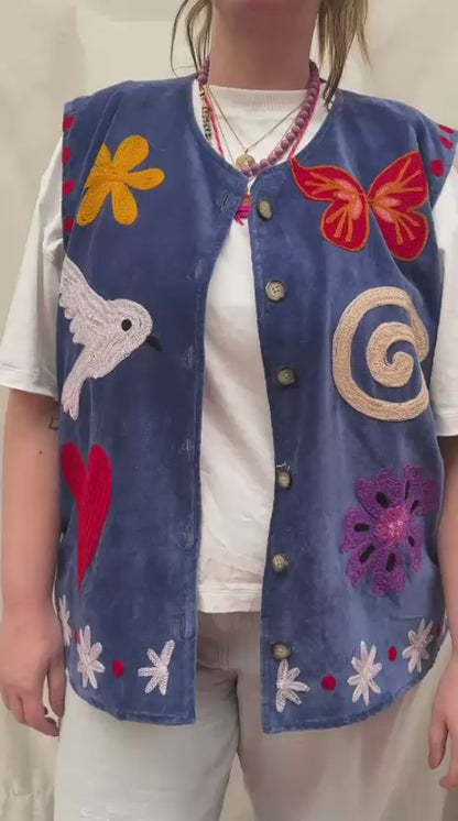 TOUT - Tamar Vest Velvet Blue